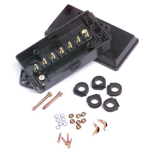 junction box grommet liner|Grote® 7 Terminal Plastic Junction Box Kit .